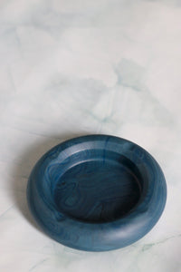 Round Ashtray in Marble Teal